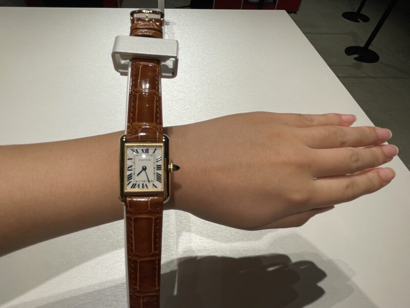 カルティエの試着ブース